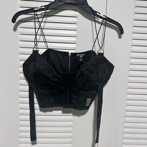 Pretty Little Thing Black Women's Strappy Top